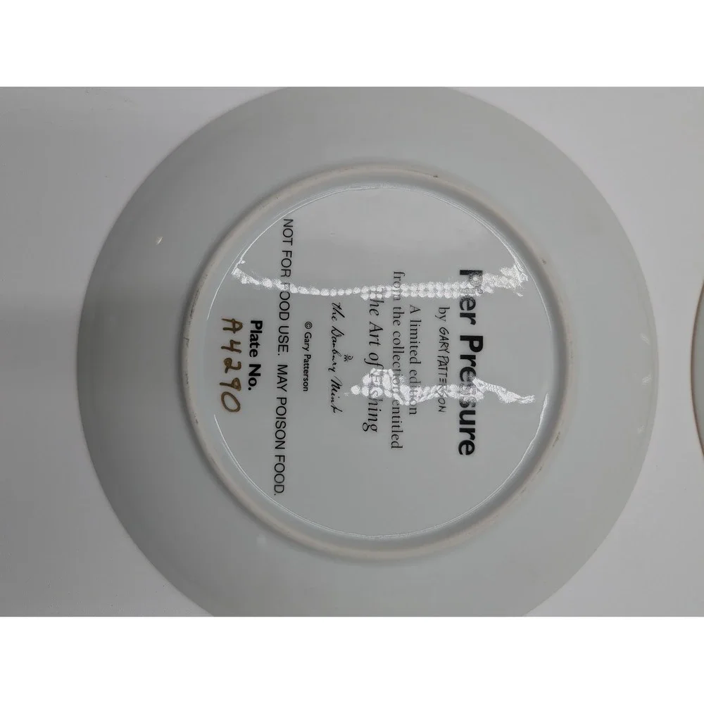 Gary Patterson Art of Fishing Limited Edition‎ Collector Plates Set of 4 Fishing